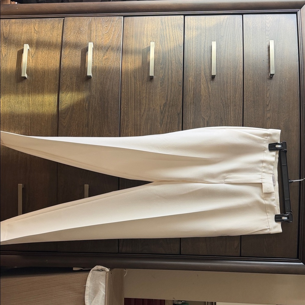 H&M Cream Slim Dress Pants